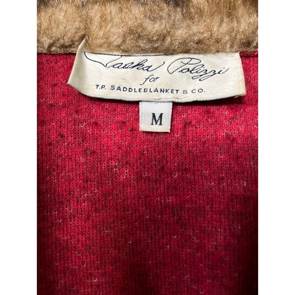 Vintage Tasha Polizzi red pile jacket - Picture 3 of 10
